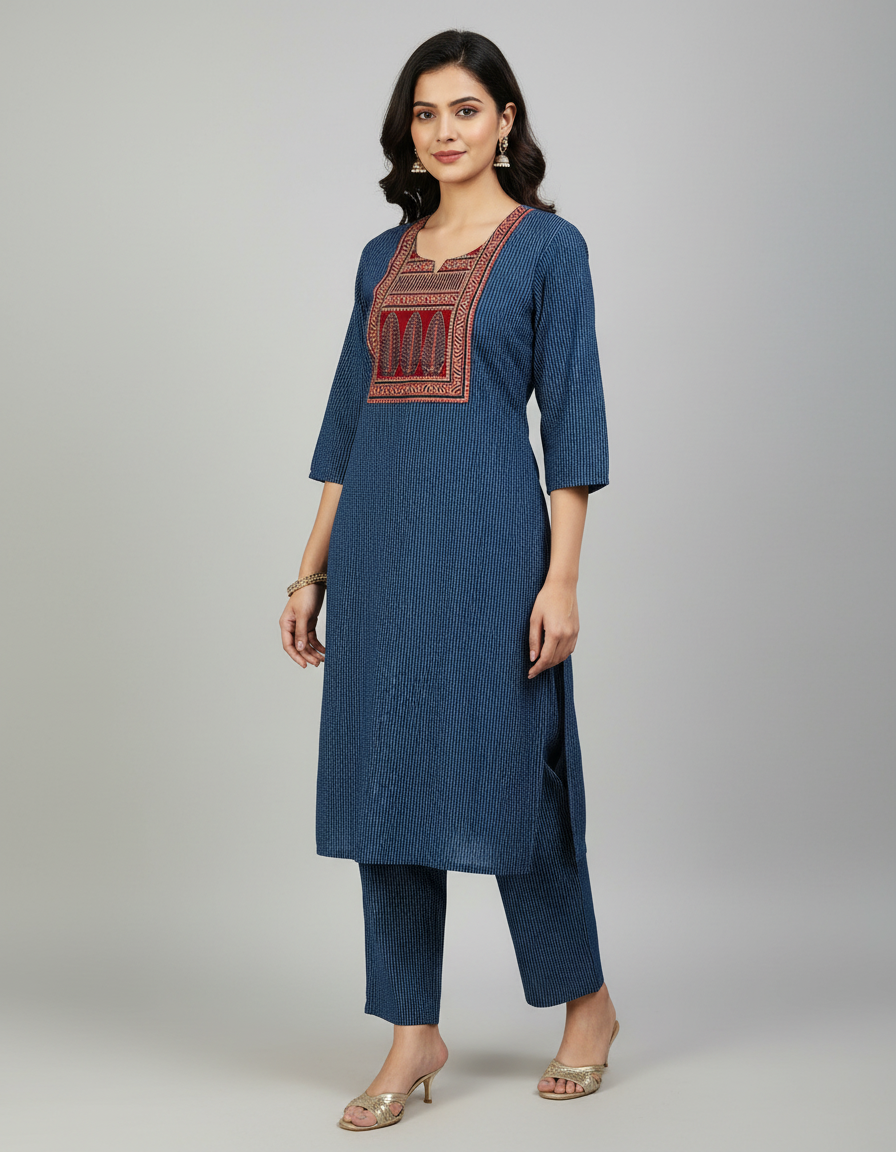 Pratham Royal Panel Embroidered Co-ord Set