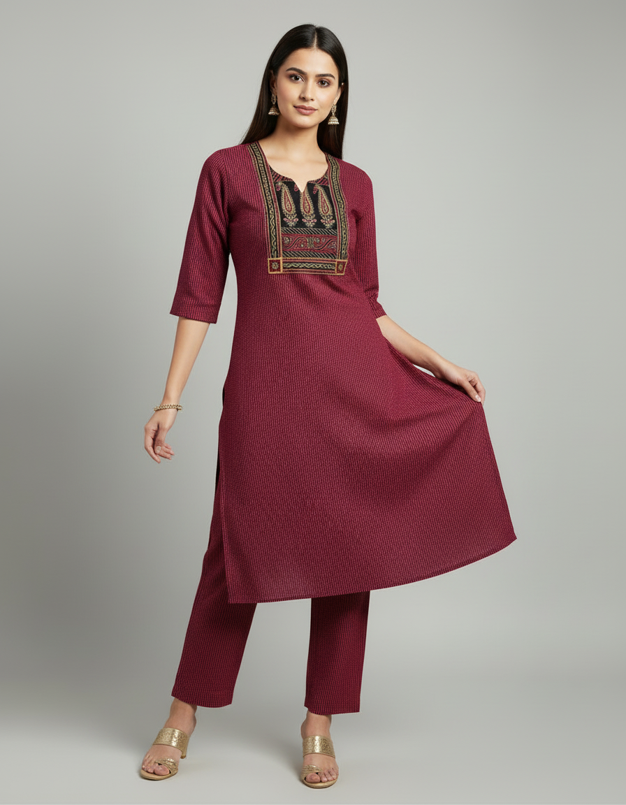 Pratham Royal Panel Embroidered Co-ord Set