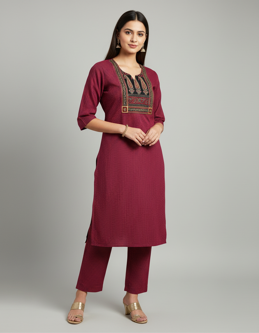 Pratham Royal Panel Embroidered Co-ord Set